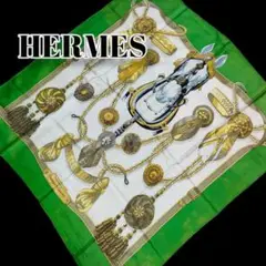 HERMES エルメス Frontaux et Cocardes カレ90