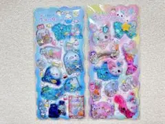 【平成レトロキャラクター キラリンウォーターシール2枚】キャンディツインズ等