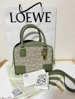 ロエベ loewe アマソナ 19 グリーン アナグラム aerma