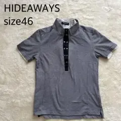 HIDEAWAYS チェック柄ポロシャツ サイズ46
