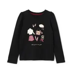 ケイトスペード トドラー エッセンシャル長袖Tシャツ ロンT 黒 サイズ110