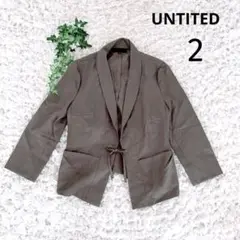 【美品】アンタイトル　サマージャケット【２】フォーマル 薄手 春夏