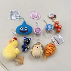 キャラクターぬいぐるみストラップ8点セット