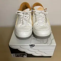 ナイキ　エアジョーダン2LOW ホワイト×グレー×マスタード　28.5cm