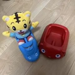 しまじろうぬいぐるみ 車、新幹線付き