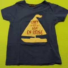 半袖　Tシャツ　110cm　ボートプリント　美品