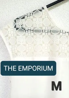 限定価格✨THE EMPORIUM ノースリーブシャツ ブラウス レース 刺繍