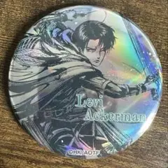 進撃の巨人 墨绘トレーディング ホロ缶バッジ リヴァイ