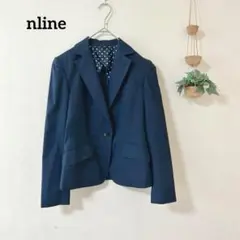 ⭐︎洋服の青山×佐々木希コラボスーツ nline ネイビー ストライプ ジャケット