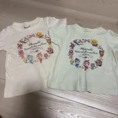 アンパンマン柄Tシャツ2枚セット80センチ、90センチ