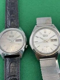 SEIKO ACTUS 21JEWELS 2本セット ベルト付き　1本はLM純正