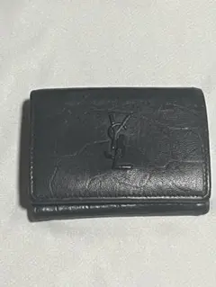 サンローラン クロコ モノグラム タイニー ウォレット