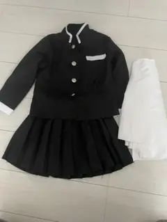 黒と白の制服コスチュームセット鬼滅の刃カナヲコスチューム120