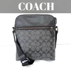 COACH コーチ ショルダーバッグ ブラック シグネチャー メンズ