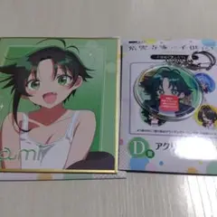 DMMくじ 柴雲寺家の子どもたちD賞アクリルキーホルダー＆E賞ミニ色紙２点セット