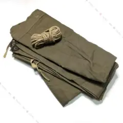 ソ連軍 ポンチョ ② ソ連軍 雨衣 ポンチョ パラトカ WW2代用 簡易テント 実物