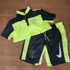 Nike サッカーウェアセット 蛍光イエロー/黒
