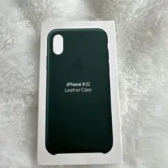Apple iPhone XS Leather Case ダークグリーン