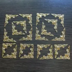 ハンドメイド パーツ コーナー プロテクター デコラティブ 金具