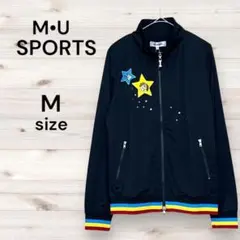 M・U SPORTS エムユー 新品 キャラクターワッペン付 ブルゾン 黒 M