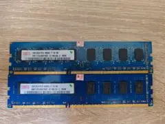 Hynix DDR3-1066 2GB 2枚 メモリ 動作確認済み