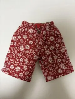 赤い花柄 水着 サイズ100