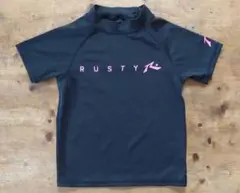 RUSTY | ラッシュガード | 黒 | 130