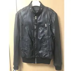 希少DIOR HOMME ディオールオム 2007マルチジップレザーブルゾン