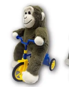 ゴリラ三輪車ギミックぬいぐるみ