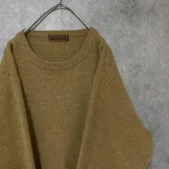 90s YSL イヴサンローラン デザインニット メンズ L ウール 古着 F4