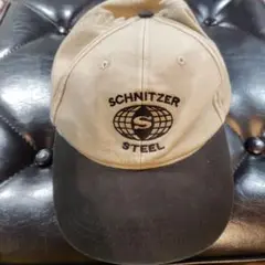 90s Schnitzer Steel キャップ ツートン 企業 vintage