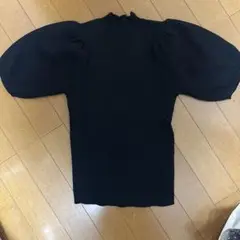 黒 半袖ニット サイズF