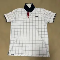 FILA チェック柄 ポロシャツ Mサイズ
