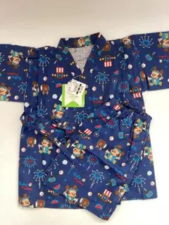【新品】甚平 95cm ネイビーブルー　ゆかた　西松屋　浴衣　ディズニー　男の子