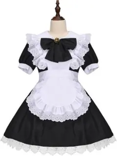 [COSSA] メイド服 コスプレ 5点セット (ハイソックス付き)