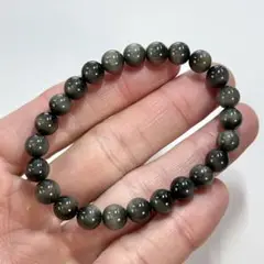 ハイクオリティ グレーファイバラスブレスレット ルチルクォーツ