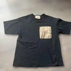 KELTY 黒 Tシャツ ベージュポケット