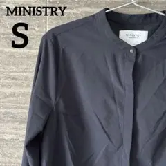 MINISTRY OF SUPPLY◎ブラック長袖シャツS 美品 綺麗レディース