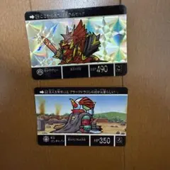 騎士サザビーと戦士ガンキャノンのカードセット