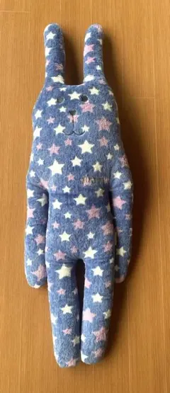 クラフトホリック　うさぎ　大　星柄　青