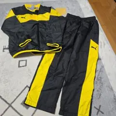 PUMA ピステ上下セット サイズ120cm　 黒/黄