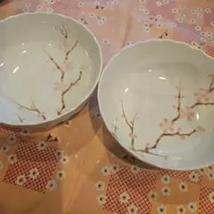 たち吉　桜の花柄 陶器ボウル 2個セット