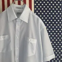 MENSWEAR INTERNATIONAL 半袖シャツ L ストライプ
