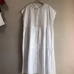 サマンサモスモス エンブロイダリー セーラカラー刺繍ワンピース