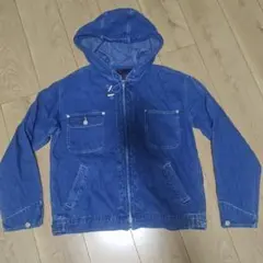 DENIM & Co. フード付きデニムジャケット M