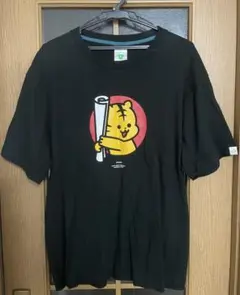 超希少！CUNEキューントラちゃん刺繍開襟シャツ サイズ3 ブラック 超希少！CUNEキューントラちゃん刺繍開襟シャツ サイズ3