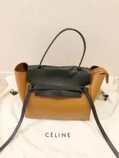 CELINEベルトバッグ バイカラー