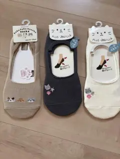 靴下　3色セット　猫