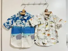 GAP 子供用シャツ2枚セット（ビーチ・恐竜柄）サイズ90