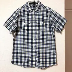 美品！モンベル★mont-bell チェック半袖シャツ M